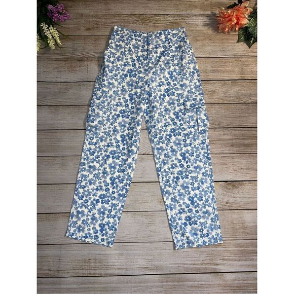 Forever 21 Floral Utility Pants (Med) - Picture 1 of 5